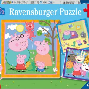 Ravensburger Kinderpuzzle 05579 - Peppas Familie und Freunde - 3x49 Teile ab 5 Jahren für 7,19 € statt 11,73 €