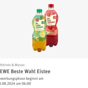 REWE Produkttest – REWE Beste Wahl Eistee