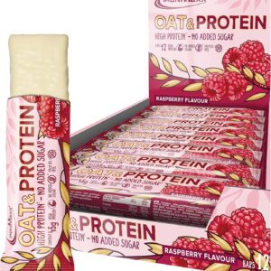 nur 0,60 pro Riegel 💪12x mit je 45g IronMaxx Oat &amp; Protein Bar - Raspberry