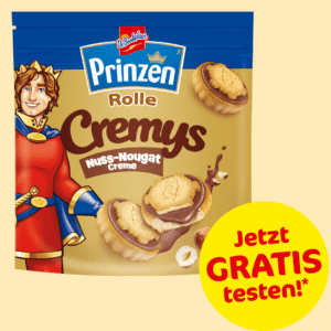 Prinzen Rolle Cremys Nuss-Nougat gratis testen! 🤩