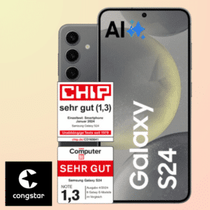 🔥 Samsung Galaxy S24 (128GB) für 4,99€ + 50GB 5G/LTE Telekom Allnet für 33€/Monat + 0€ AP (Congstar Allnet Flat XL)