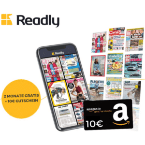 Endet heute! 💥 10€ Amazon.de-Gutschein geschenkt + 2 Monate Readly GRATIS