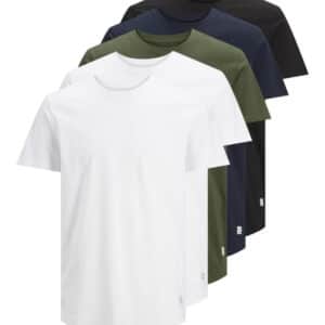 JACK &amp; JONES Male T-Shirt  Rundhals T-Shirt 5er Pack für 33,53€ (statt 52,15€)