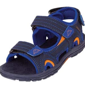 Kappa Unisex Kinder Early Ii K Kids Riemchensandalen in Farbe dunkelblau/ orange für 11,99€(statt 32,09€)