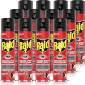 12x Raid Paral Ameisen-Spray, Insektenspray für 29,99€ (statt 47,90€)