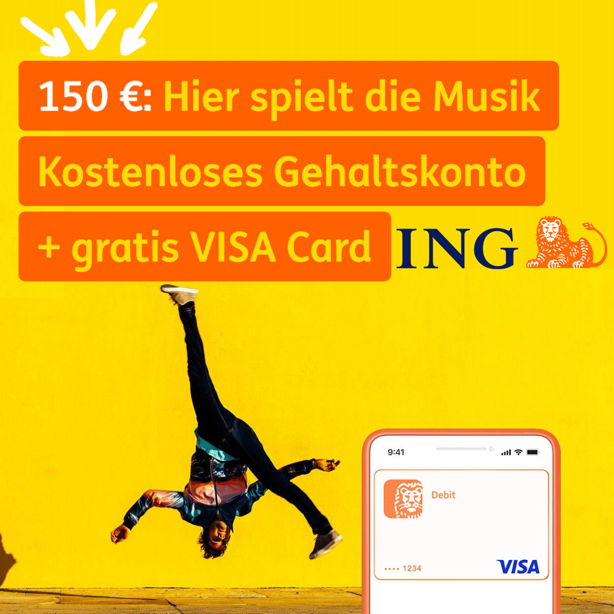 Thumbnail KRASS: jetzt noch besser 🤑 ING Girokonto mit 150€ Bonus