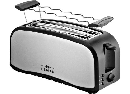 Lentz 4-Scheiben-Toaster mit Brötchenaufsatz