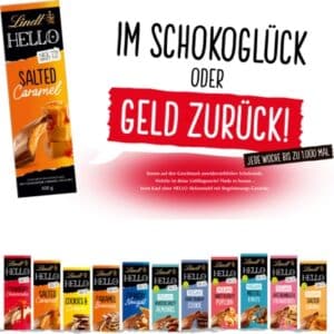 🍫 GRATIS Lindt Hello Schokoglück (bei Nichtgefallen)