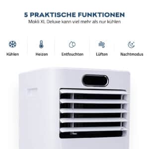 MOKLI DELUXE XL Klimagerät Komplett-Set (9000 BTU) für nur 135,20€!