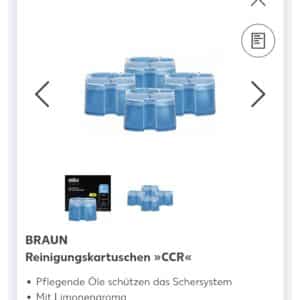 Braun Reinigungskartuschen 4 STK.