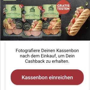 Billie Green vegane Mortadella gratis testen - GzG über Scondoo