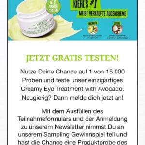 Gratis Creamy Eye Treatment with Avocado von Kiehl&#039;s - GEWINNSPIEL