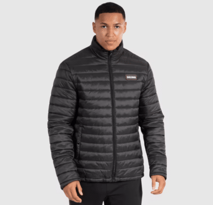 Smilodox Herren-Daunenjacke Braiden Schwarz