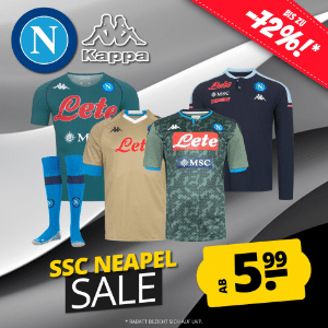 SportSpar: Kappa SSC Neapel Fanartikel Sale *jetzt mit 11% Extra-Rabatt*