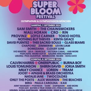 Superbloom Festival Rabatt - Tagesticket in München nur 79€ (statt 129€) - Tokio Hotel, Cro, Shirin David uvm.