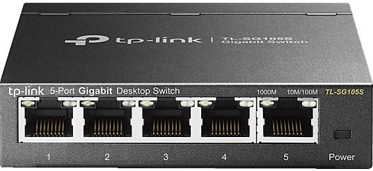 TP-LINK TL-SG105S 5-PORT GIGABIT SWITCH METALLGEHÄUSE Switch 5