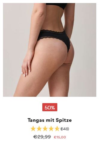 Snocks Tangas mit Spitze