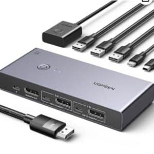 UGREEN 8K@60Hz Displayport KVM Switch für 59,99€