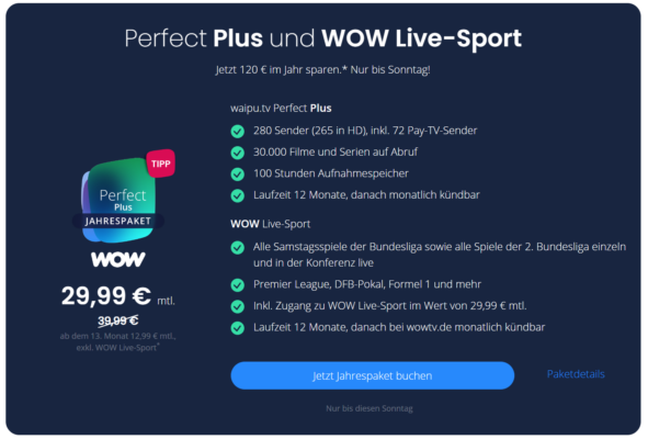 Waipu TV WOW LIve Sport