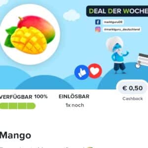 50 Cent auf Mango zurück (Marktguru)