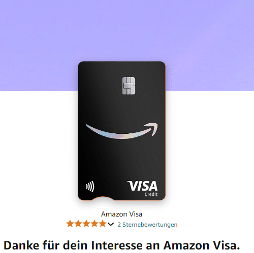 💳 Jetzt für die ersten bestellbar! 🚀 Kostenlose Amazon Visa Kreditkarte mit Bonusprogramm (Cashback) + bis zu 25€ Startguthaben