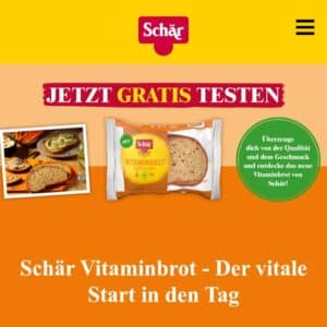 Schär Vitaminbrot gratis testen 😋