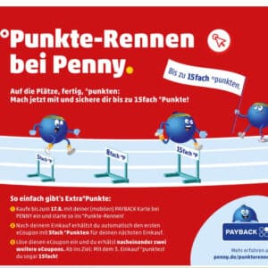 PENNY PAYBACK PUNKTE RENNEN BIS 15 fach Punkte