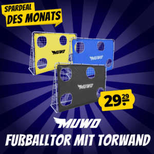 47% Rabatt ⚽️ MUWO Fußballtor mit Torwand