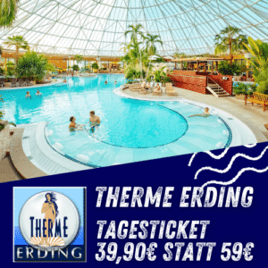 🏝️ Therme Erding: Tagesticket für 39,90€ statt 60,90€