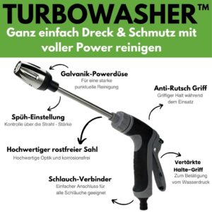 TURBOWASHER für den Gartenschlauch