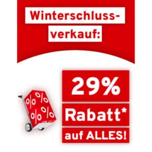 Vorteilshop: 29% Rabatt auf alles (ab 35€ MBW)