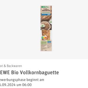 REWE Produkttest - REWE Bio Vollkornbaguette