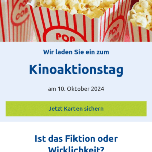 Gratis Kinotickets bei der Versicherung Kammer Bayern - für Bayern und Pfalz