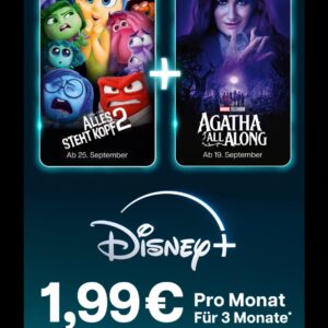 3 Monate Disney+ je nur 1,99€ (statt je 5,99€) - Standard-Abo mit Werbung 📺