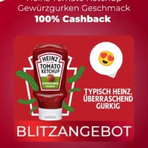 ⏰läuft ab | Heinz Gewürzgurken Ketchup gratis testen