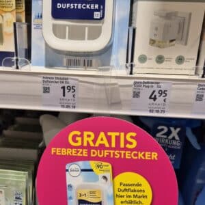 Ab 30.9. gratis Febreze Duftstecker bei DM zu jedem Einkauf