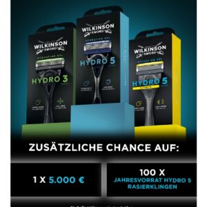 50% Cashback auf Wilkinson Sword Hydro