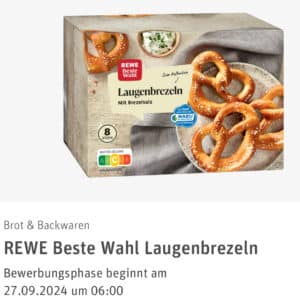 REWE Produkttest - REWE Beste Wahl Laugenbrezeln