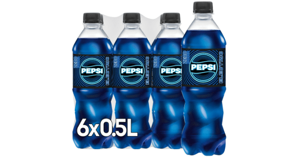 6x Pepsi Electric Blue Zero Zucker Limited Edition