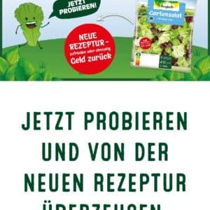 Geld zurück bei Unzufriedenheit bei Bonduelle Gartensalat