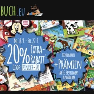 Kinderbuch.eu: 20% Extra-Rabatt &#043; kostenlose Prämie zum Weltkindertag