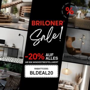 Briloner: 20% Rabatt auf alles + versandkostenfrei 💡 z.B. Deckenleuchten, smarte Leuchten, Einbauleuchten uvm.