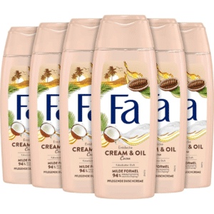 FA Duschgel Cream &amp; Oil Cacao, 6er Pack - 57 Cent pro Duschgel