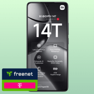 KRASS! 🚀 Eff. GRATIS und fette 121€ Ersparnis! 🥳 Xiaomi 14T (256GB) für 1€ + GRATIS Xiaomi Akkusauger + 8GB LTE Telekom Allnet für 17,99€/Monat (freenet Telekom green LTE)