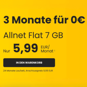 mtl. kündbare 5G &amp; LTE Allnets 😱 7GB für 5,99€ | 17GB für 7,99€ | 35GB für 9,99€ (Happy Sim im Telefónica-Netz)