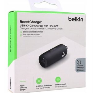 Belkin BoostCharge 30-W-USB-C-Kfz-Ladegerät (Power Delivery) für 9,99€ statt 17,40€