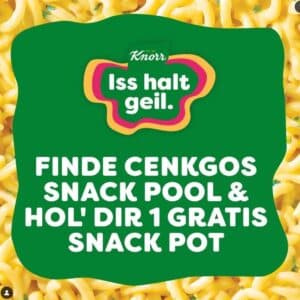 [regional] Knorr &amp; Influencer Cenkgo - „Iss halt geil.“-Aktion mit Gratisproben