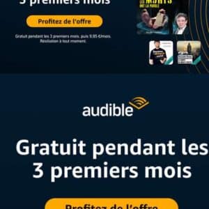 Audible 3 Monate Hörbücher gratis (auch Bestandskunden) bei Audible.fr