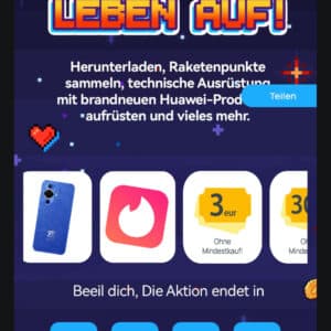 6 Monate Tinder Plus kostenlos über Huawei AppGallery