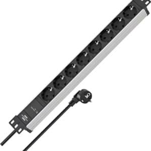 Brennenstuhl Alu-Line Steckdosenleiste 8-Fach ,2m in silber/schwarz für 21,49€ (statt 34,29€)